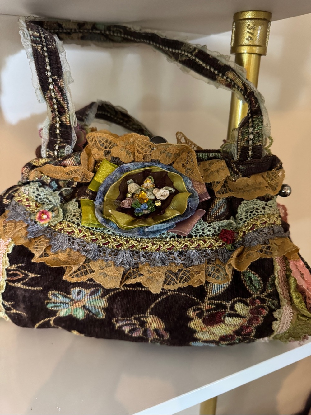 Vtg Malina Tapestry Bag
